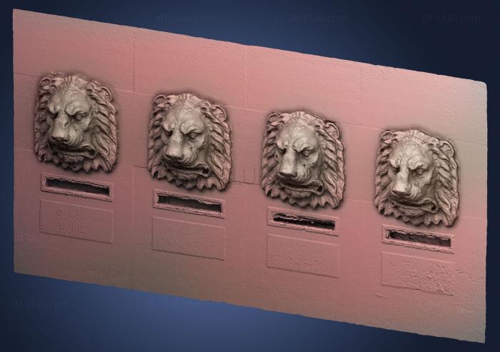 3D model Postal Lions (STL)